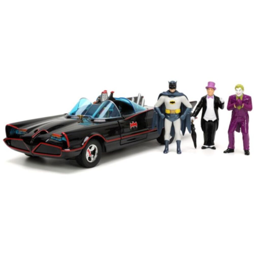 Jada Toys - 1:24 Batman - Hollywood Rides - Deluxe 1966 Batmobile with 3